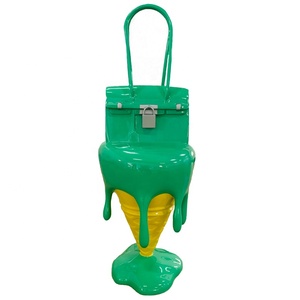 Statuette de sac à main et fenêtre de glace en fibre de verre, décoration créative et personnalisée, 1 pièce - Product Image 2