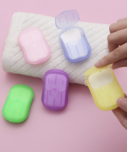 Fournitures de voyage Savon pour les mains portable en feuilles Savon jetable transparent Mini savon en papier - Product Image 4
