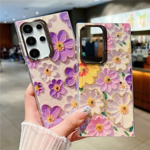 Funda de Teléfono con Pedrería y Diseño Floral a Prueba de Golpes para Samsung S22 S23 S24 Ultra, Carcasa Brillante con Diamantes - Product Image 1