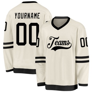 Maillots de Hockey sur Glace et de Football Américain à Manches Longues Personnalisables – Nom d'Équipe OEM, Design Personnalisé avec Broderie, Style Motif Vierge - Product Image 6
