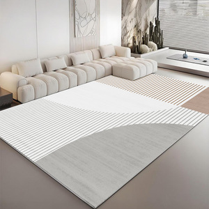 Alfombra Moderna de Diseño Geométrico, Rectangular, Antideslizante, Lavable, para Cocina, Baño, Entrada, Balcón, Patrón de Imitación de Cachemira H 1486 - Product Image 5