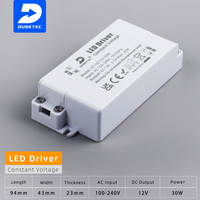Transformateur d'éclairage Led 30w 12v 24v Driver d'alimentation Led pour bande Led