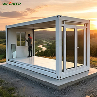 Maison préfabriquée pliable facile à installer, maisons conteneurs pliables pour camp, logement temporaire