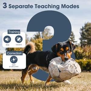 Nueva tendencia Shock ajustable recargable mando a distancia Anti ladridos <span class=keywords><strong>Collar</strong></span> de entrenamiento para perros con pantalla a Color HD - Product Image 2