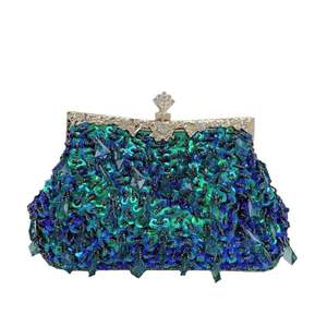 Bolso de Mano de Lujo Brillante Personalizado en Oferta, Bolso de Noche con Cuentas Brillantes, Bolso de Fiesta para Graduación, Boda o Evento - Product Image 3