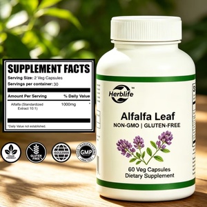 Cápsulas de Alfalfa con Extracto Herbal de Hoja de Alfalfa, Fabricación OEM/ODM, Marca Privada, Suplemento para el Sistema Inmunológico para Adultos - Product Image 2