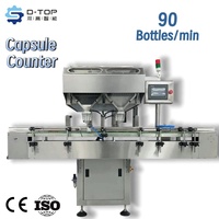 Machine de comptage automatique de capsules molles à double alimentation DTOP 24 voies, machine de conditionnement de capsules en flacons