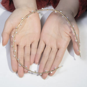 Collier en argent 925 plaqué or avec moissanite taille poire, bijou tendance, pendentif chaîne en moissanite, collier diamant - Product Image 4