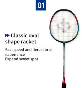 Marque lingmei KX600 top raquette de badminton 4U en fibre de carbone - Product Image 3