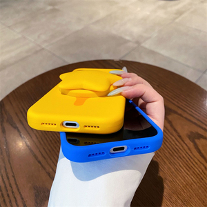 Liquid Silicone Skin Touch Folding Bracket Kickstand Magnetic Phone Case for iPhone 16 17 Pro Max Wireless Charging Star <b>Cover</b> - Product Image 4