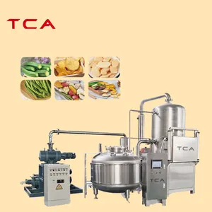 TCA 200kg 100kg 50kg vacuum fryer for fruit and vegetables SUS 304 vacuum fryer for potato stretch chips vacuum fryer machine