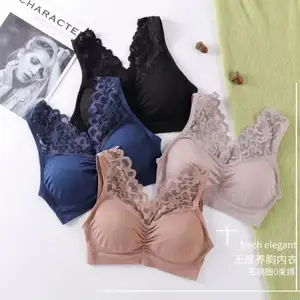 Les fabricants à bas prix vendent directement le plus populaire fille dame sport bustier tubulaire enveloppé poitrine gilet dentelle soutien-gorge sans couture