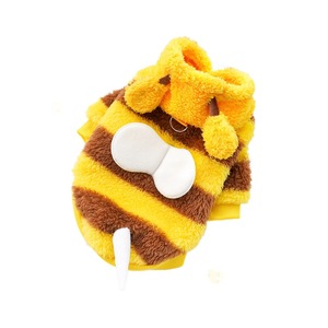 Bee Striped Pet Coat Fleece Lined Dog <b>Cat</b> Clothing Autumn Winter Cute Design - Product Image 5