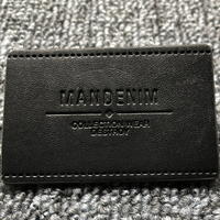 Fabrication d'étiquettes en cuir personnalisées, couture, design original, logo en relief, étiquettes en cuir PU pour jeans, chapeaux, vêtements, sacs à main