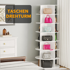 Multi-tier Nordic-style Rotating Shoe Rack -style Bag Display <b>Stand</b> for Malls Home Use 360-degree Shoe Cabinet Organizer - Product Image 2
