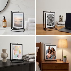 Vente en gros Bureaux rectangulaires plaqués sur mesure Cadres <span class=keywords><strong>photo</strong></span> rotatifs en métal <span class=keywords><strong>pour</strong></span> <span class=keywords><strong>chevalet</strong></span> et <span class=keywords><strong>cadre</strong></span> <span class=keywords><strong>photo</strong></span> - Product Image 2