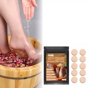 Eelhoe Ginger Anti-Pilz-Peeling Fuß einweichen Brause tabletten Fußpflege Nagel reparatur Fördern Sie den Stoffwechsel Fuß schmerz behandlung