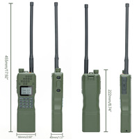 Baofeng AR-152 Walkie-Talkie Luar Ruangan UV Dual-Band Taktis Berdaya Tinggi Kapasitas 2800 FM Radio Genggam