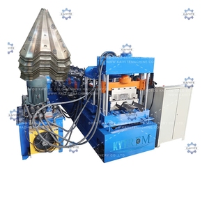 Machine automatique de formage à rouleaux pour garde-corps routier, profil W, équipement de barrière antichoc en acier à 2/3 ondulations avec garantie de 2 ans - Product Image 1