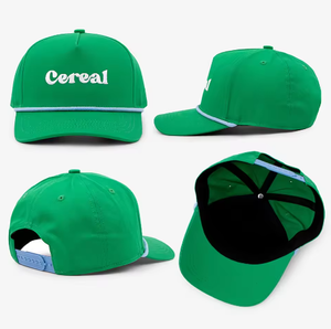 Gorra de Béisbol Personalizada 100% Algodón, Gorra de 5 Paneles con Cierre a Presión, Gorra Bordada con Cuerda - Product Image 6