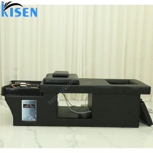 Table de lavage et de massage capillaire haut de gamme Kisen avec circulation d'eau, réservoir de 90L, sans plomberie - Product Image 1