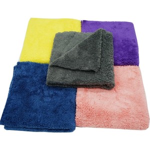 Toalla de microfibra de vellón coral de 40x40cm y 350GSM para lavado diario de coches, absorbente y de secado rápido para pintura de automóviles - Product Image 4