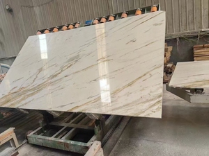Goldtop Polished East Calacatta Gold <b>Marble</b> Slab 18mm Thick Modern Design for Villa Waterproof Walls Floor Tiles - Product Image 6