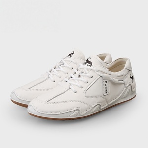 Women's 2026 New Popular Casual Shoes White Leather Soft Sole Sports Shoes Breathable <b>Waterproof</b> Anti-Slippery Retro Style - Product Image 1
