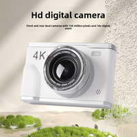 Appareil photo pour enfants pas cher avec écran LCD de 2,4 pouces, double objectif CMOS, vidéo 4K, photographie, jeux, lecture de musique, double écran