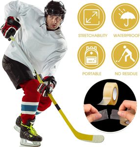 Rõ ràng Ice Hockey băng không thấm nước cầu thủ bóng đá vớ Băng OEM tùy chỉnh tự dính PVC bóng đá thể thao bảo vệ ống chân Pad Băng - Product Image 3