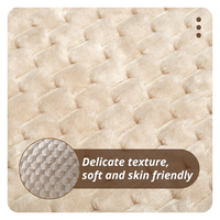 Luxe 100% Polyester Anti-Pilling Tortue Shell Flanelle Tissu pour Oreiller Bébé Couverture