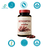 Astaxanthine Premium 12 mg en Capsules – Formule Antioxydante Naturelle Sans OGM – Favorise la Santé Cellulaire et la Fonction Immunitaire