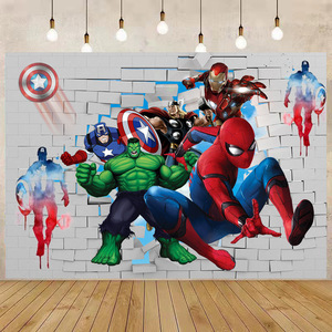 SPl DER y sus increíbles amigos fondo <span class=keywords><strong>de</strong></span> fotografía tela <span class=keywords><strong>de</strong></span> vinilo sesiones <span class=keywords><strong>de</strong></span> fotos telones <span class=keywords><strong>de</strong></span> fondo para chico fiesta <span class=keywords><strong>de</strong></span> cumpleaños estudio fotográfico - Product Image 6