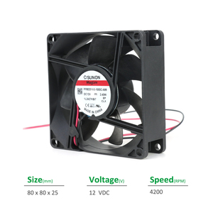 พัดลมระบายความร้อนแบบแกน SUNON PF80251V3-1000C-A99 ไฟฟ้า 80x80x25 มม. 12VDC 200mA 2.40W 4200RPM 53CFM แบบ Vapo Bearing สำหรับตู้และอินเวอร์เตอร์ - Product Image 2