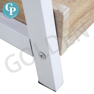 Hiện Đại 5-Tier Thang Mở Bằng Gỗ Và Kim Loại Kệ Lưu Trữ Kệ Sách Cuốn Sách Giá Kệ Cho Phòng Khách Hiển Thị Tủ Sách - Product Image 4