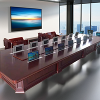 Nouveau produit : Système de conférence sans papier avec élévateur de moniteur rétractable, compatible vidéoconférence, pour salle de réunion et bureau
