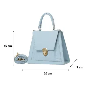 Bolso Bandolera Negro Biuna para Mujer de Fana, con Patrón Geométrico en PU, Cierre de Cremallera, para Uso Diario - Product Image 3