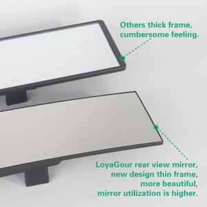 Accesorio rectangular cromado para espejo retrovisor interior de coche con material <span class=keywords><strong>ABS</strong></span> - Product Image 6