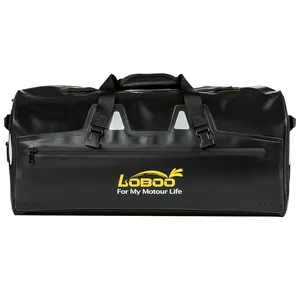 LOBOO 56L 방수 오토바이 안장 가방 오토바이 모토 승마 사이드 가방 꼬리 수하물 가방
