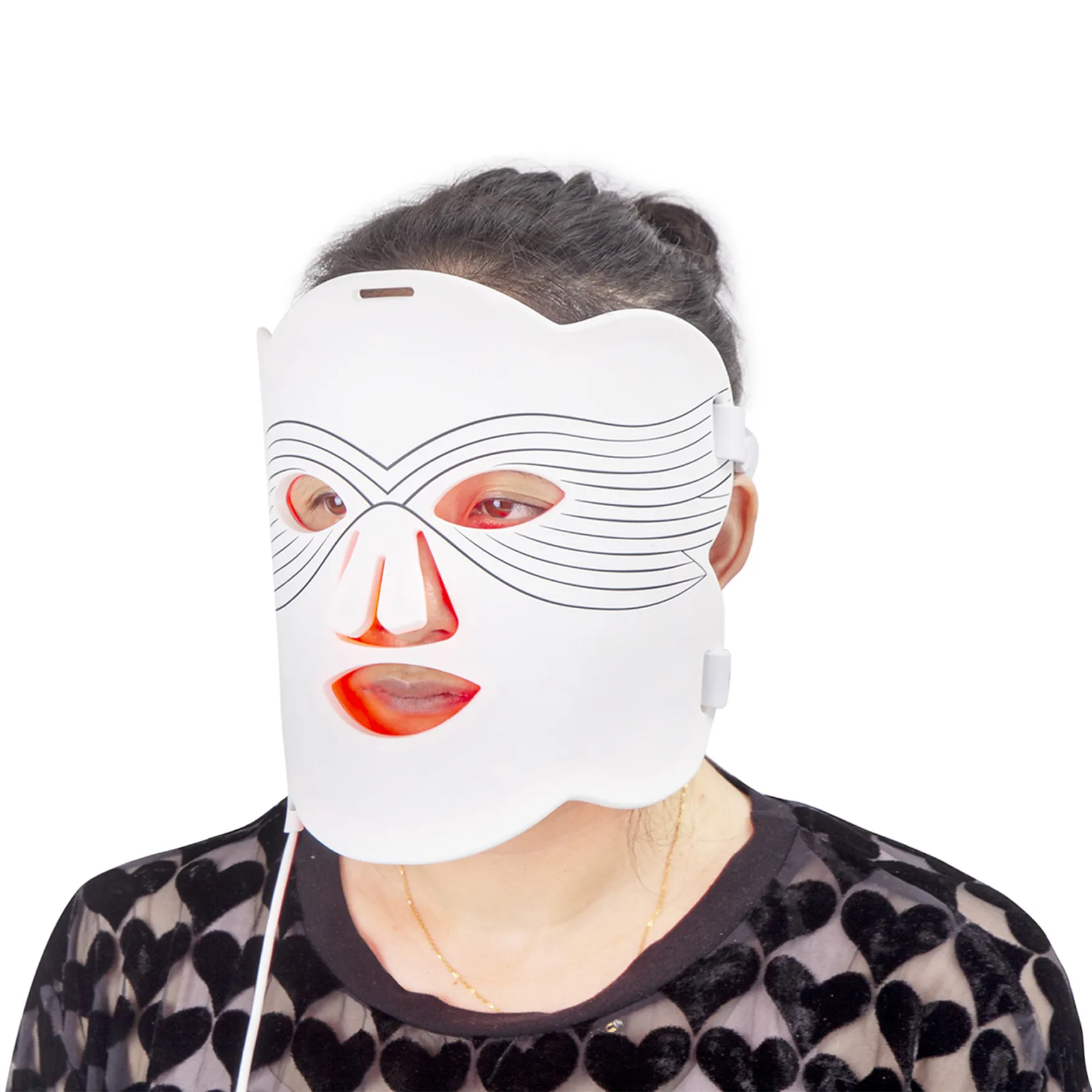 Facial Mask LED Light Skin Care Mask Led Treatment Silicone Therapy Face Mask