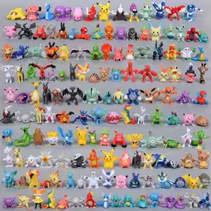 Großhandel niedliche 144 Stile Pokémon Spielpuppe-Modell Zierwaren Karikatur Mini-Pokemon-Figur für Kinder Spielzeug
