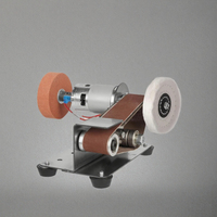 Affûteur de couteaux portable électrique automatique à bande abrasive, réglable, pour polissage de lames DIY