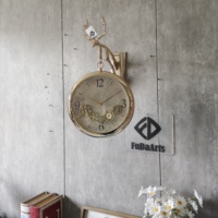 Jam Dinding Rustic Besar 50X40CM, Modern, Dapat Disesuaikan, Dekorasi Ruang Tamu Mewah, Dropshipping, Minimalis, RoHS WEEE