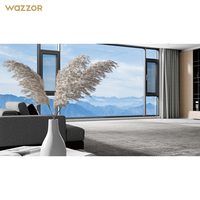 Ventanas Abatibles de Aluminio con Doble Acristalamiento y Aislamiento, Diseño Minimalista y Simple para Apartamentos, Marca Wazzor