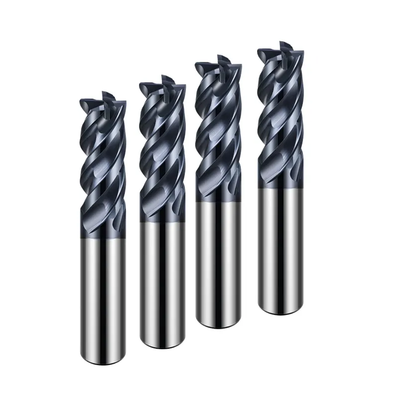 Karbür frezeler kesme aletleri freze kesiciler End Mill paslanmaz çelik freze kesici için 62 derece dinamik freze