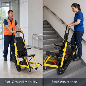 Fauteuil roulant électrique pour escalades avec transmission par chenilles, frein électromagnétique et vitesse de 8 <span class=keywords><strong>m</strong></span>ètres par seconde à point zéro - Product Image 5