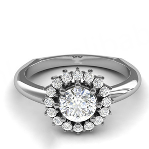 Anillo de Compromiso Vintage Chapado en Oro Rosa S925 con Brillante Moissanita Terrestre, Joyería Unisex de Gran Venta - Product Image 1