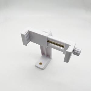 Clip de téléphone blanc antidérapant 360° avec vis 1/4 pour trépied de caméra rotatif horizontal et vertical pour diffusion en direct - Product Image 4