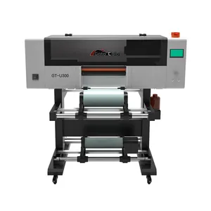 I3200 pencetak UV 2/4 kualitas tinggi, ukuran besar 30cm lebar cetak UV DTF Printer kondisi baru A3/A4/A1 gulungan Motor tabung Gir