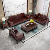 Neues chinesisches Wohnzimmer-Sofa-Set aus Massivholz mit geschnitztem Ananasholz, hochwertige Massivholzmöbel für Villa-Wohnzimmer